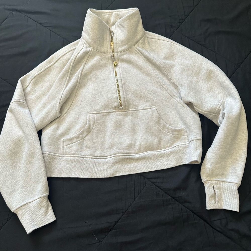 Scuba Oversized Funnel Neck Half Zip